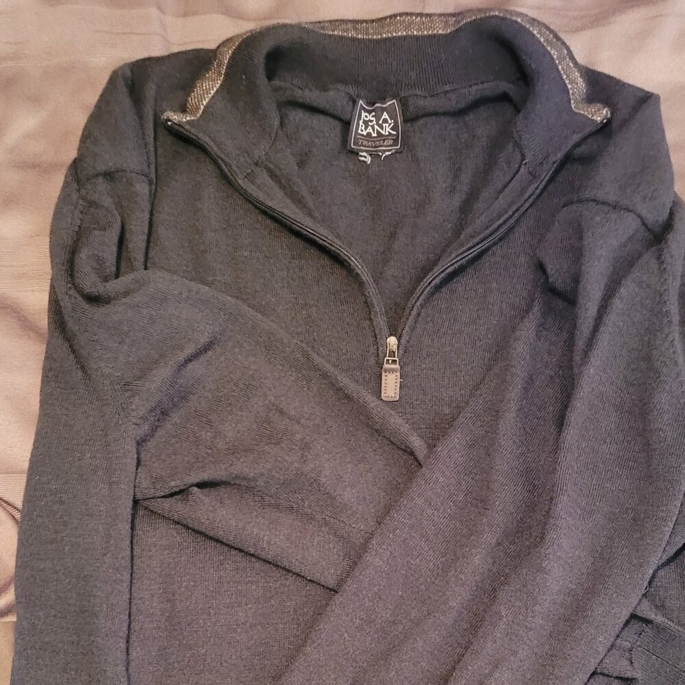 Men's Jos A Bank Quarter Zip Sweater